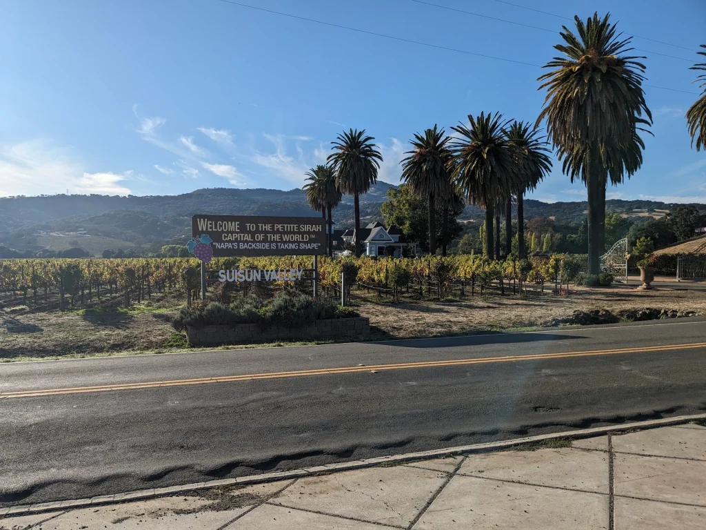 Blogger Lauren from Suisun Valley Living enjoying a local winery