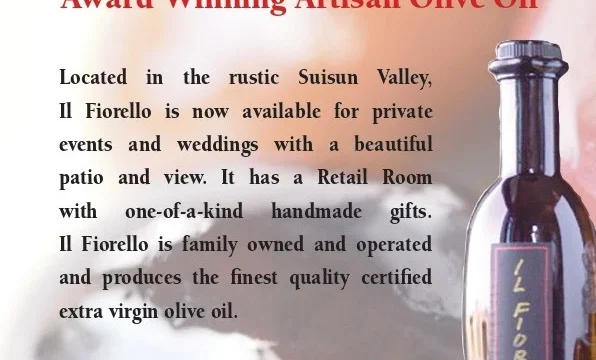 Exterior of IL Fiorello Olive Oil Company and tasting room in Suisun Valley CA.