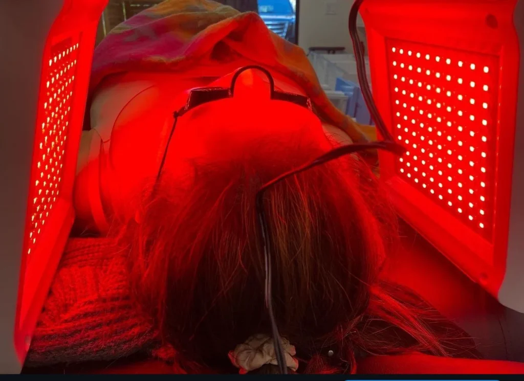 Elegant skincare treatment room at Refresh by Cait in Fairfield CA.