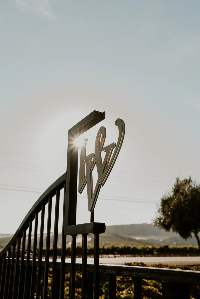 Signage and tasting room exterior at Wooden Valley Winery in Suisun Valley.