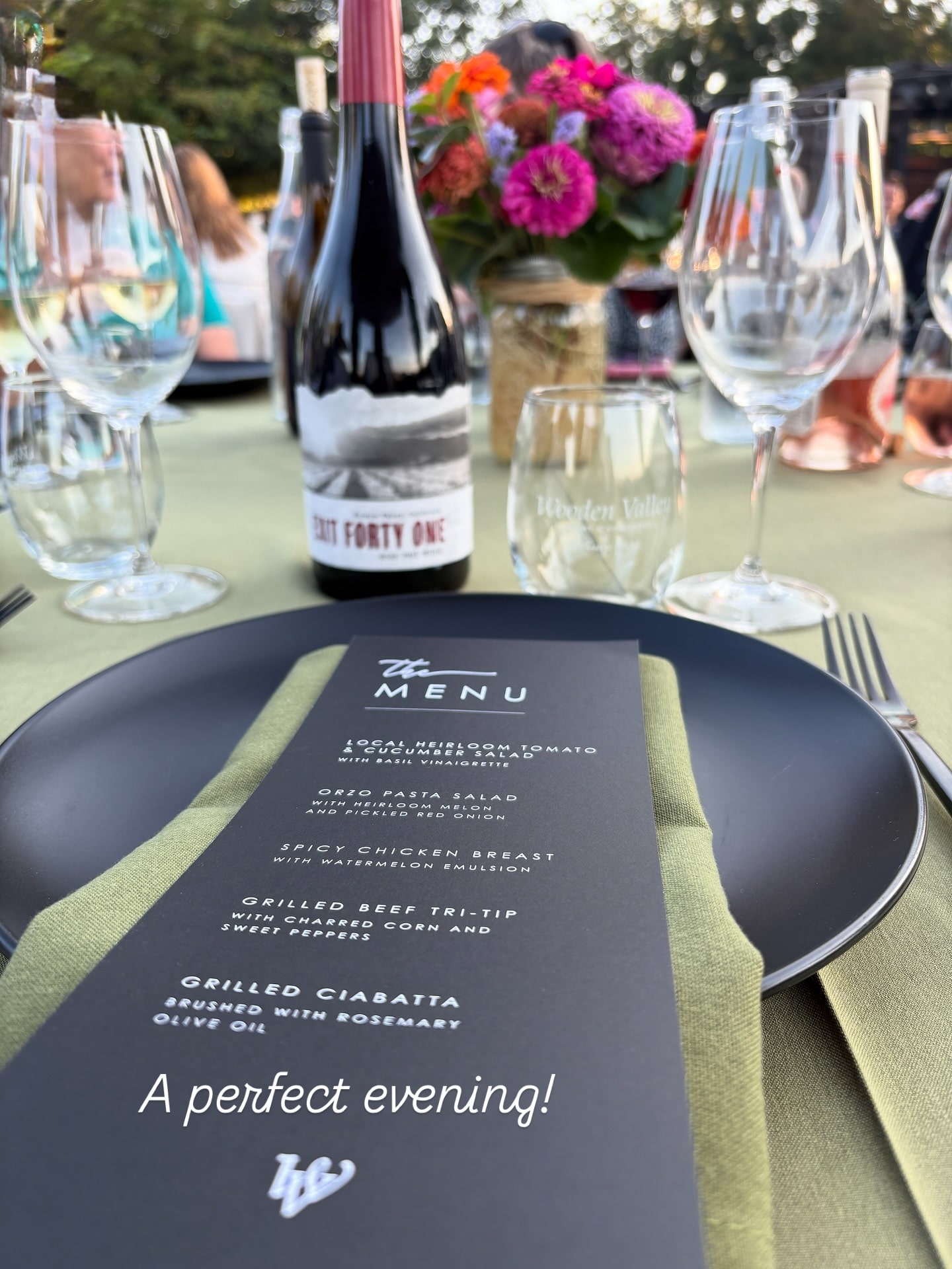 A Perfect Evening at Wooden Valley Winery’s Sunset Dinner